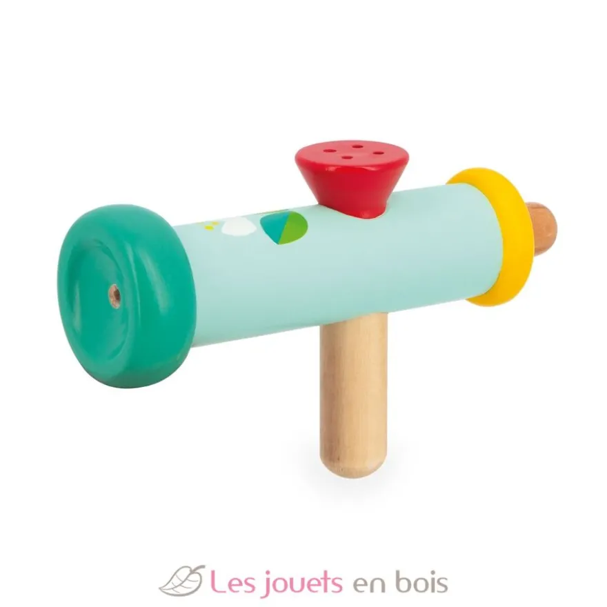 Trompette en bois Gioia verte - Janod