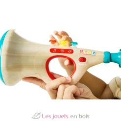 Trompette pixel interactif - Avec sons et lumières - Hape