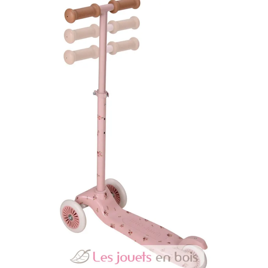 Trottinette enfant 3 roues Fairy Floral rose - Little Dutch