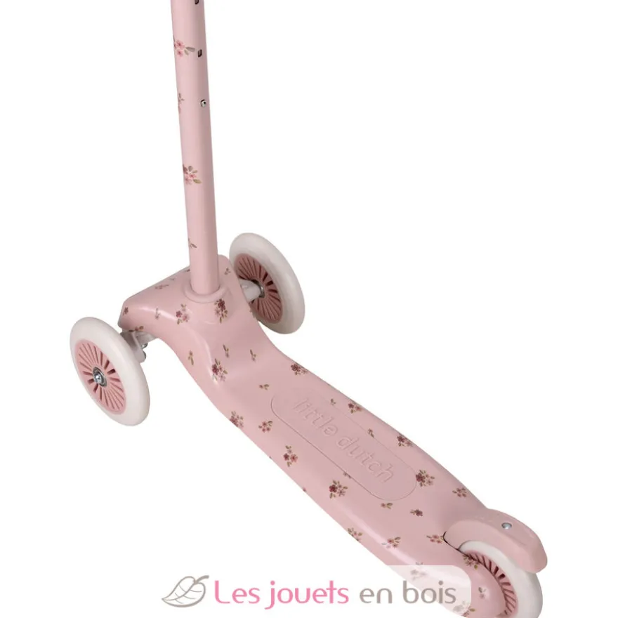 Trottinette enfant 3 roues Fairy Floral rose - Little Dutch