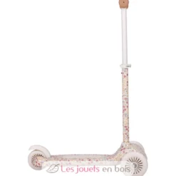 Trottinette enfant 3 roues Sunny Flowers blanc crème - Little Dutch