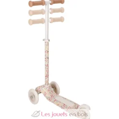 Trottinette enfant 3 roues Sunny Flowers blanc crème - Little Dutch