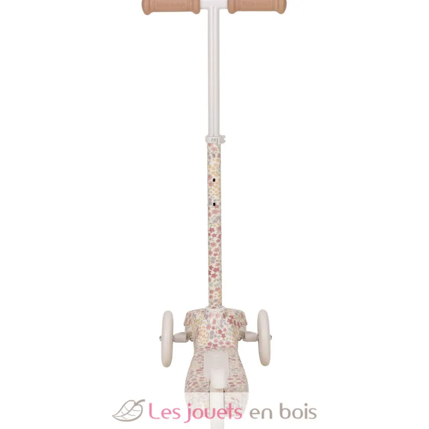 Trottinette enfant 3 roues Sunny Flowers blanc crème - Little Dutch