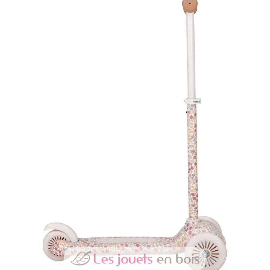 Trottinette enfant 3 roues Sunny Flowers blanc crème - Little Dutch
