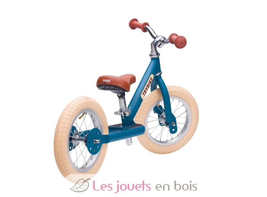 Trybike Draisienne acier vintage bleu mat - Trybike