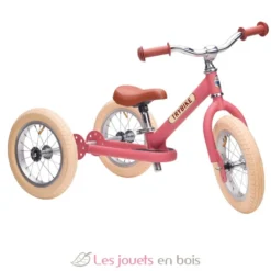 Trybike Draisienne évolutive 2 en 1 rose mat - Trybike