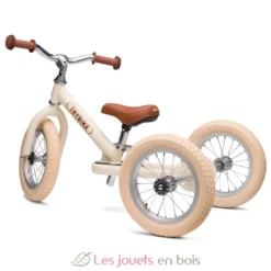 Trybike Draisienne évolutive 2 en 1 crème mat - Trybike