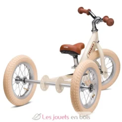 Trybike Draisienne évolutive 2 en 1 crème mat - Trybike
