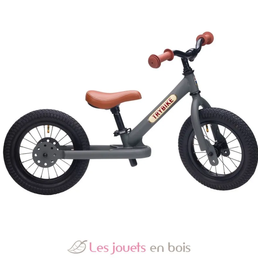 Trybike Draisienne évolutive 2 en 1 gris mat - Trybike