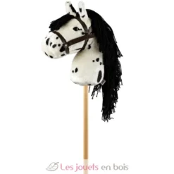 Tête de cheval blanc tacheté à chevaucher - ByAstrup