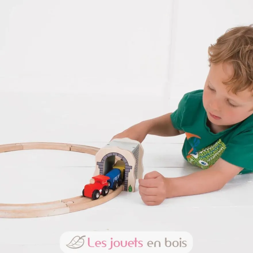 Tunnel de pierres grises en bois - Bigjigs Toys
