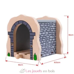 Tunnel de pierres grises en bois - Bigjigs Toys