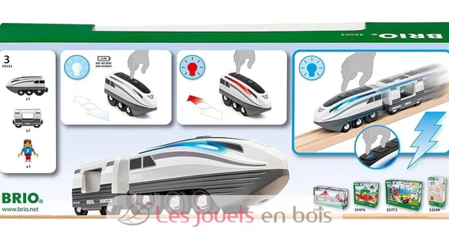 Turbo train gris Brio