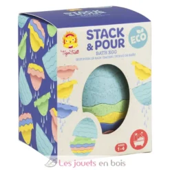 Œuf empilable pour le bain en bioplastique - Tiger Tribe