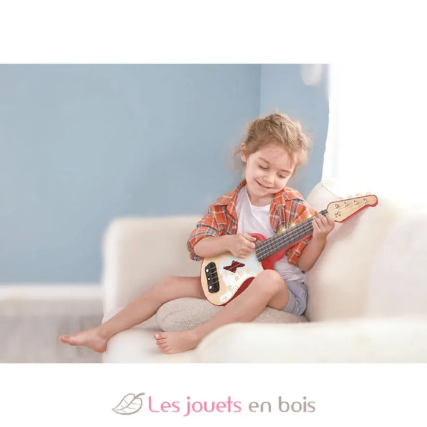 Ukulélé électrique apprentissage interactif - Hape Toys