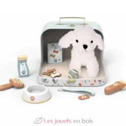 Valisette Mon petit chien - Peluche et accessoires en bois - Speedy Monkey