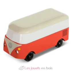 Van VW T1 Cinnamon rouge en bois - Candycar World - Candylab
