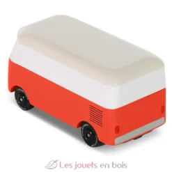 Van VW T1 Cinnamon rouge en bois - Candycar World - Candylab