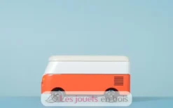 Van VW T1 Cinnamon rouge en bois - Candycar World - Candylab