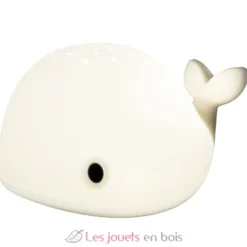 Veilleuse Baleine Wilda blanche avec télécommande - Little L