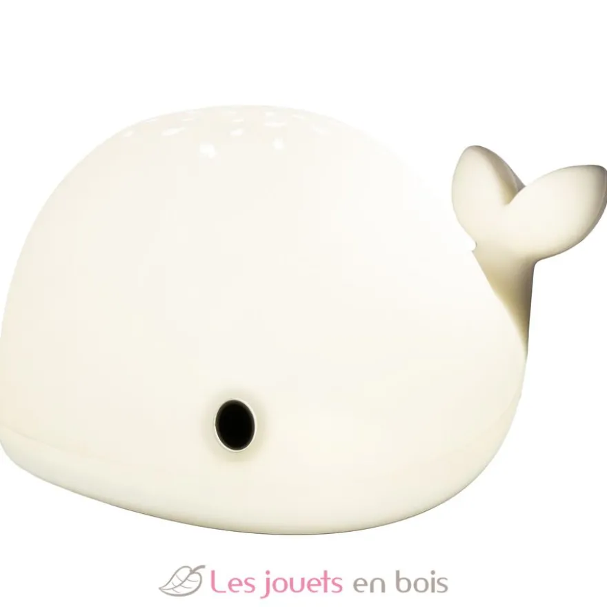 Veilleuse Baleine Wilda blanche avec télécommande - Little L