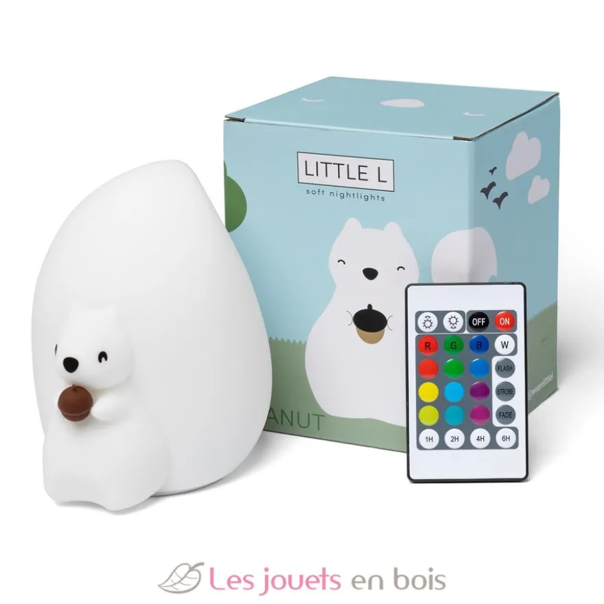 Veilleuse Écureuil avec télécommande - Little L