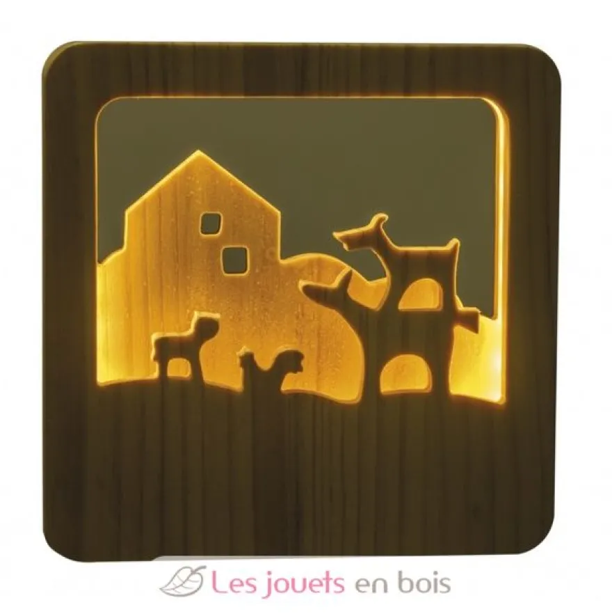 Veilleuse en bois Musiciens de Brême - Egmont Toys