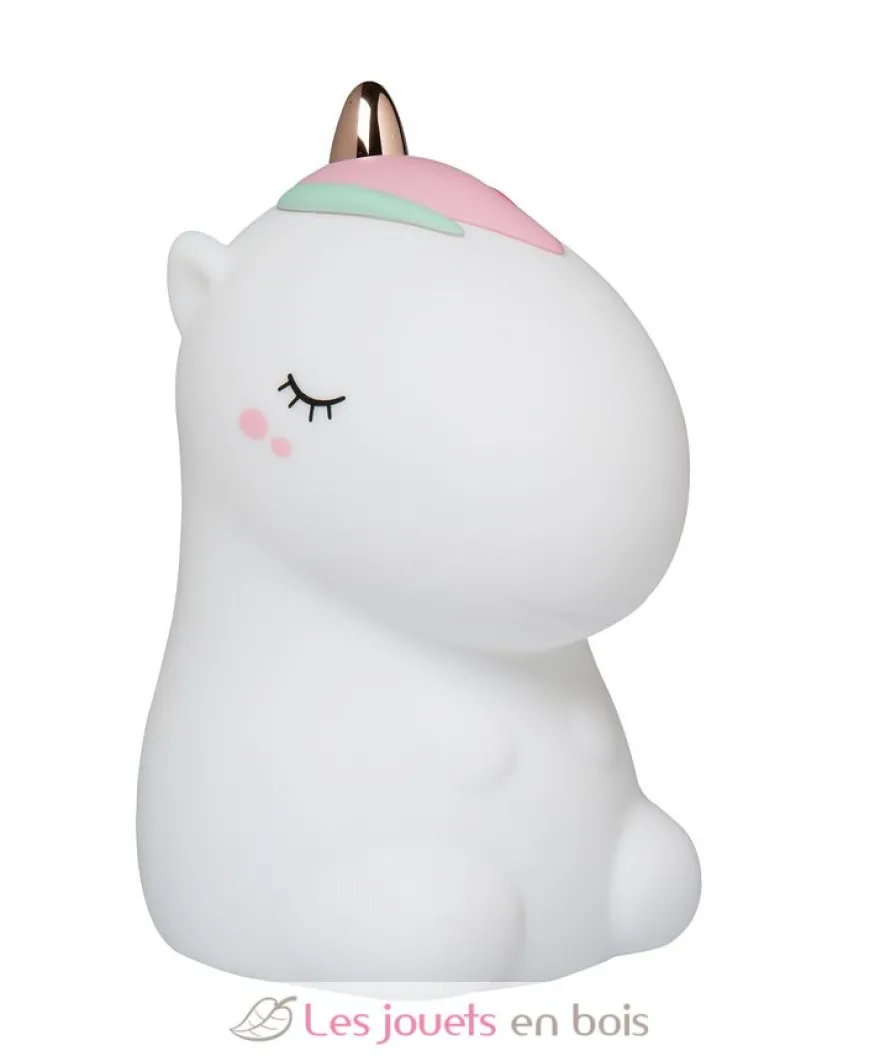 Veilleuse Licorne blanche avec télécommande - Little L