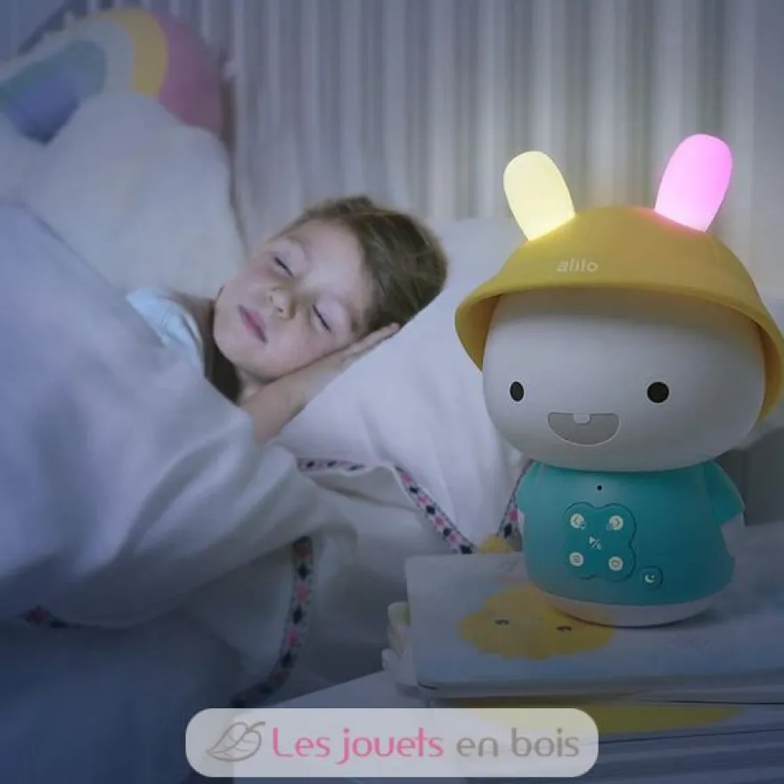 Veilleuse musicale Alilo Baby Bunny Bleu