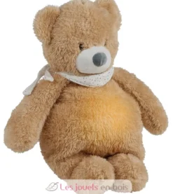 Veilleuse peluche ours brun clair Sleepy - Nattou