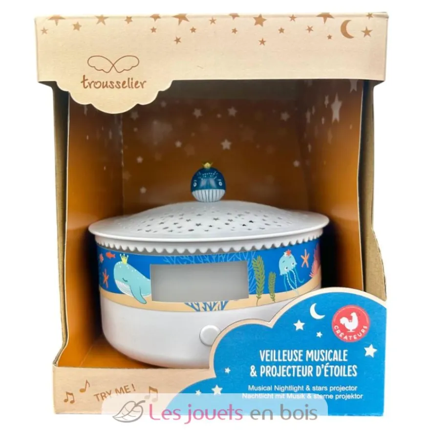 Veilleuse projecteur d'étoiles Océan - Trousselier