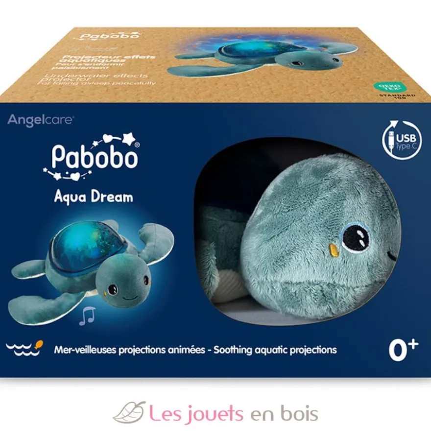 Veilleuse projecteur Tortue Aqua Dream - Pabobo