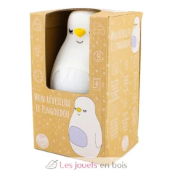 Veilleuse réveil pingouin en silicone - Ulysse