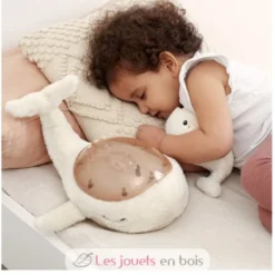 Veilleuse Tranquil Whale Family Blanche - Cloud b