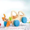 Verdurino véhicule en bois à tirer - Selecta