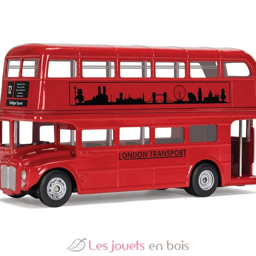 Véhicule miniature - Bus Londonien Routemaster RML2757 1956 rouge 1:64 - Norev