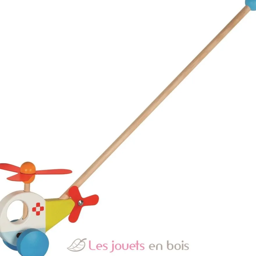 Véhicule à pousser hélicoptère - Goki