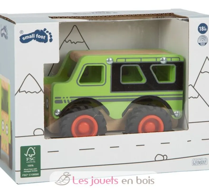 Véhicule tout-terrain vert Small Foot Compagny