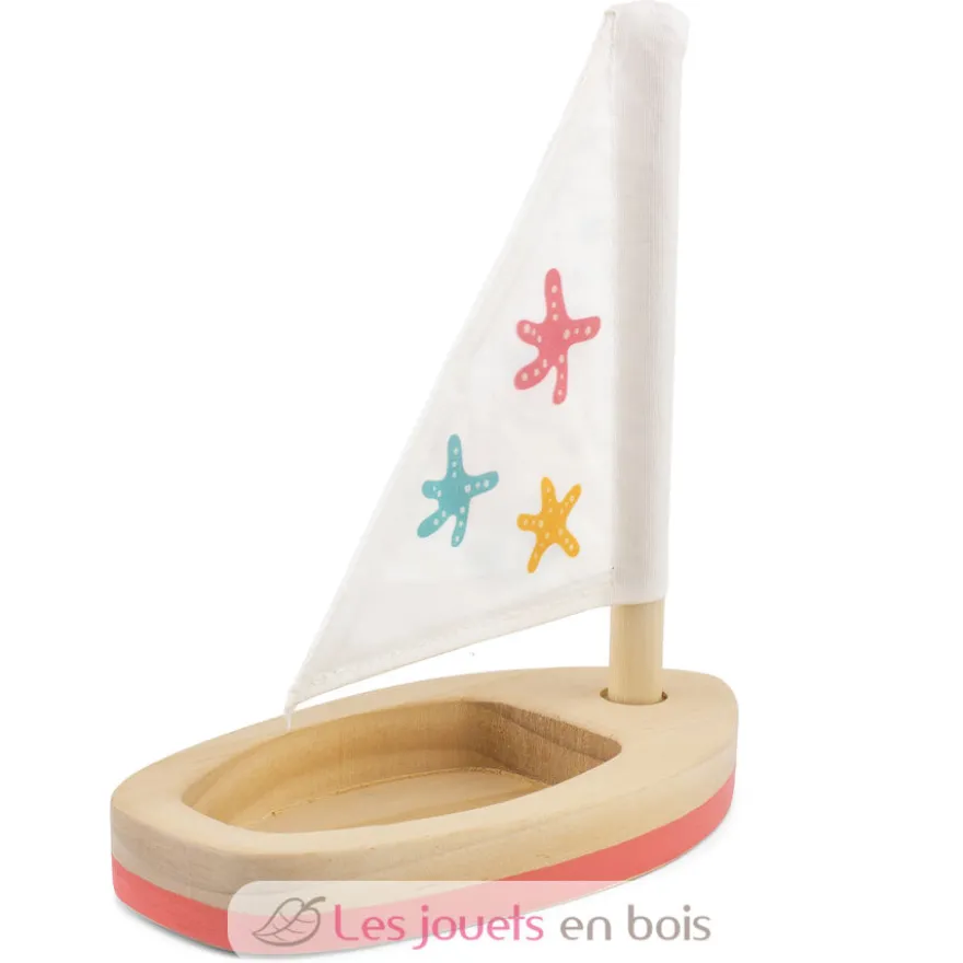 Voilier en bois Sirène rose - Ulysse