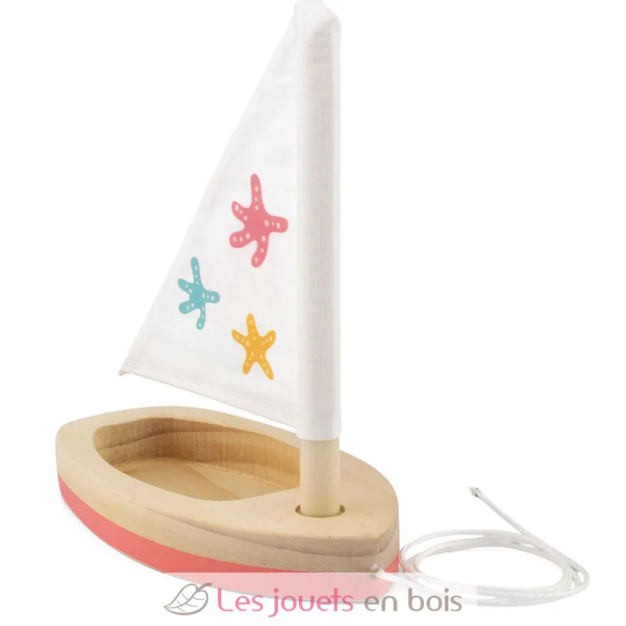 Voilier en bois Sirène rose - Ulysse