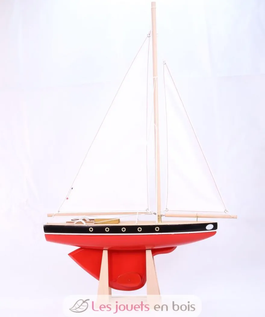 Voilier Le Tirot rouge 40cm - Maison Tirot