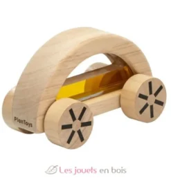 Voiture avec eau colorée jaune - Plan Toys