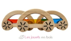 Voiture avec eau colorée jaune - Plan Toys