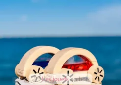 Voiture avec eau colorée rouge - Plan Toys