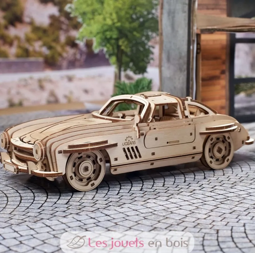 Voiture Coupé Sport - Puzzle 3D mécanique en bois - Ugears