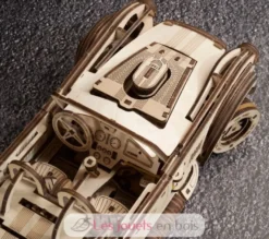 Voiture de course Drift Cobra - Puzzle 3D mécanique en bois - Ugears