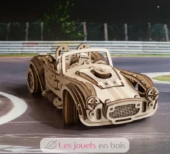 Voiture de course Drift Cobra - Puzzle 3D mécanique en bois - Ugears