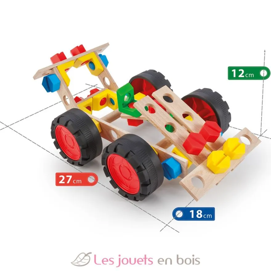 Voiture de course - Jeu de construction en bois et plastique - Alexander Toys
