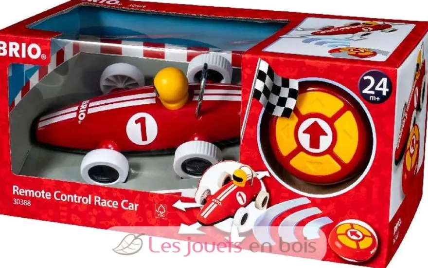 Voiture de course radiocommandée rouge - Brio