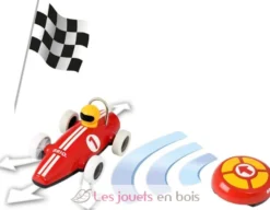 Voiture de course radiocommandée rouge - Brio